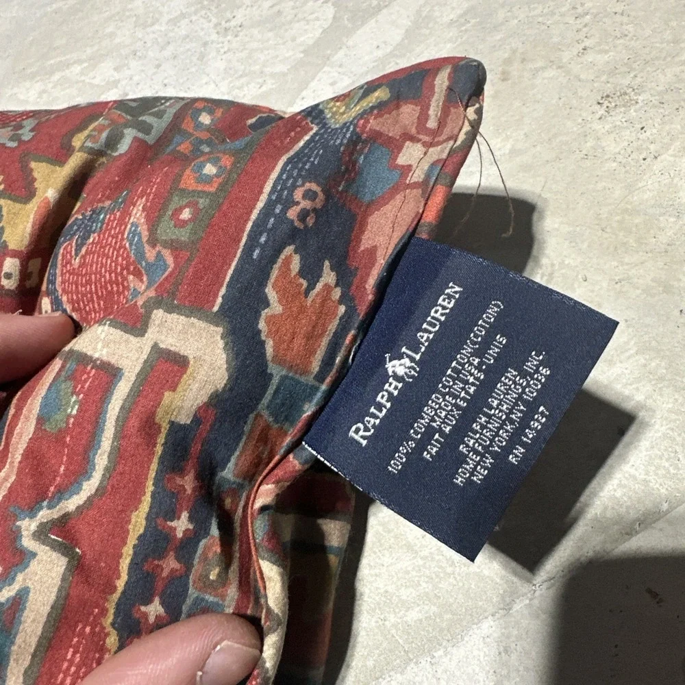 VTG 1990s Ralph Lauren Oxfordshire Sandalwood COMFORTER TWIN Reversible USA MADE